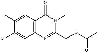 (7-chloro-3,6-diMethyl-4-oxo-3,4-dihydroquinazolin-2-yl)Methyl acetate Struktur