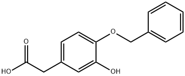 4-Benzyloxy-3-hydroxyphenylacetic Acid Struktur