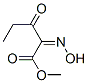 Pentanoic acid, 2-(hydroxyimino)-3-oxo-, methyl ester, (2Z)- (9CI) Struktur