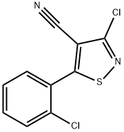 3-CHLORO-5-(2-CHLOROPHENYL)ISOTHIAZOLE-4-CARBONITRILE Struktur