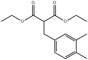 diethyl 2-(3,4-dimethylbenzyl)malonate Struktur