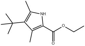 4-TERT-BUTYL-3,5-DIMETHYL-1H-PYRROLE-2-CARBOXYLIC ACID ETHYL ESTER Struktur