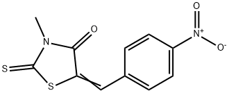 3-METHYL-5-[1-(4-NITRO-PHENYL)-METH-(Z)-YLIDENE]-2-THIOXO-THIAZOLIDIN-4-ONE Struktur