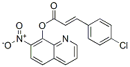 3-(4-Chlorophenyl)propenoic acid 7-nitro-8-quinolyl ester Struktur