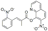 2-(2-Nitrobenzylidene)propanoic acid 7-nitro-8-quinolyl ester Struktur