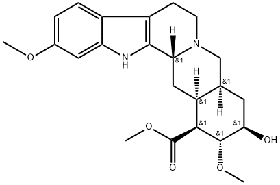 methyl (3beta,16beta,17alpha,18beta,20alpha)-18-hydroxy-11,17-dimethoxyyohimban-16-carboxylate  Struktur