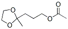 Acetic acid 3-(2-methyl-1,3-dioxolan-2-yl)propyl ester Struktur