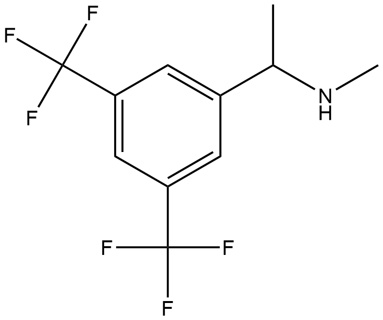 N-Methyl-1-[3,5-bis(trifluoomethyl)phenyl]ethylamine Struktur