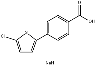 4-(5-Chlorothiophen-2-yl)benzoic acid Struktur