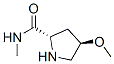 2-Pyrrolidinecarboxamide,4-methoxy-N-methyl-,(2S,4R)-(9CI) Struktur