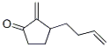 Cyclopentanone, 3-(3-butenyl)-2-methylene- (9CI) Struktur