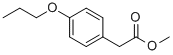 4-PROPOXY-BENZENEACETIC ACID METHYL ESTER Struktur