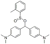 bis[p-(dimethylamino)phenyl]methyl toluenesulphinate Struktur