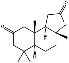 (3aR,5aS,9aS,9bR)-1,3a,4,5,5a,6,7,9,9a,9b-Decahydro-3a,6,6,9a-tetramethylnaphtho[2,1-b]furan-2,8-dione Struktur