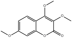 3,4,7-Trimethoxycoumarin Struktur