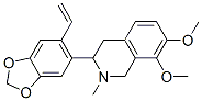 3-(6-Ethenyl-1,3-benzodioxol-5-yl)-1,2,3,4-tetrahydro-7,8-dimethoxy-2-methylisoquinoline Struktur