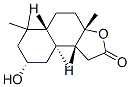 (3aS,5aS,8R,9aS,9bR)-3a,4,5,5a,6,7,8,9,9a,9b-Decahydro-8-hydroxy-3a,6,6,9a-tetramethylnaphtho[2,1-b]furan-2(1H)-one Struktur