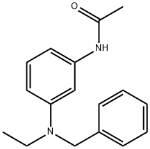 N-[3-[ethyl(phenylmethyl)amino]phenyl]acetamide Struktur