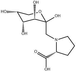 N-(1-Deoxy-D-fructose-1-yl)-L-proline Struktur