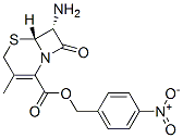 p-nitrobenzyl (6R-trans)-7-amino-3-methyl-8-oxo-5-thia-1-azabicyclo[4.2.0]oct-2-ene-2-carboxylate  Struktur