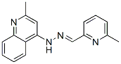 2-methyl-N-[(6-methylpyridin-2-yl)methylideneamino]quinolin-4-amine Struktur