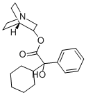 3-Quinuclidinyl alpha-phenylcyclohexaneglycolate Struktur