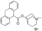 (1-methyl-1-azoniabicyclo[2.2.2]oct-8-yl) 9,10-dihydroanthracene-9-car boxylate bromide Struktur