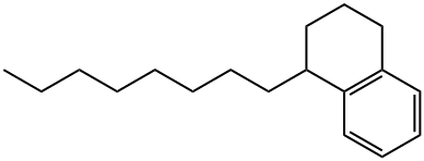 1,2,3,4-Tetrahydro-1-octylnaphthalene Struktur