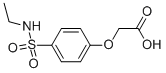 (4-ETHYLSULFAMOYL-PHENOXY)-ACETIC ACID Struktur