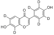 Daidzein-D6 Struktur