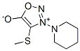 4-(Methylthio)-3-(1-piperidinyl)sydnone Struktur