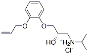 (S)-[3-[2-(allyloxy)phenoxy]-2-hydroxypropyl]isopropylammonium chloride Struktur