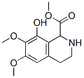 1,2,3,4-Tetrahydro-8-hydroxy-6,7-dimethoxy-1-methyl-1-isoquinolinecarboxylic acid Struktur