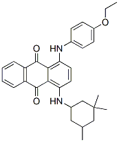 1-[(4-ethoxyphenyl)amino]-4-[(3,3,5-trimethylcyclohexyl)amino]anthraquinone Struktur