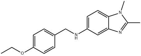 (1,2-DIMETHYL-1H-BENZOIMIDAZOL-5-YL)-(4-ETHOXY-BENZYL)-AMINE Struktur