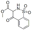 methyl 3,4-dihydro-4-oxo-2H-1,2-benzothiazine-3-carboxylate 1,1-dioxide Struktur