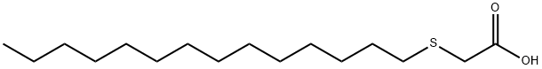 Tetradecylthioacetic acid Structure