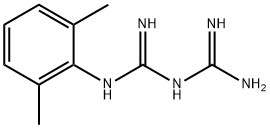 1-(2,6-xylyl)biguanide Struktur