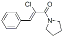 Pyrrolidine, 1-[(2Z)-2-chloro-1-oxo-3-phenyl-2-propenyl]- (9CI) Struktur