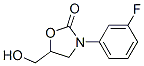 3-(3-fluorophenyl)-5-(hydroxymethyl)oxazolidin-2-one Struktur