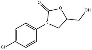 3-(4-CHLOROPHENYL)-5-HYDROXYMETHYL-2-OXAZOLIDINONE Struktur