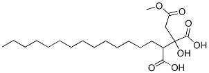 2-Hydroxy-1,2,3-heptadecanetricarboxylic acid 1-methyl ester Struktur