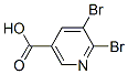 5,6-DibromonicotinicAcid Struktur