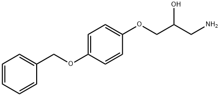 3-(4-Benzyloxyphenoxy)-2-hydroxypropanamine Struktur