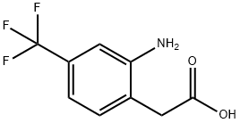 2-Amino-4-(trifluoromethyl)phenylacetic acid Struktur