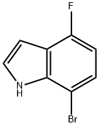 7-BROMO-4-FLUOROINDOLE Struktur