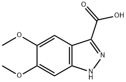 5,6-DIMETHOXY-1H-INDAZOLE-3-CARBOXYLIC ACID Struktur