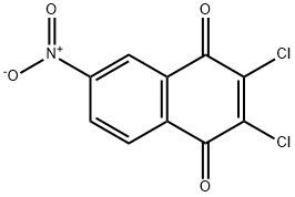 2,3-DICHLORO-6-NITRO-1,4-NAPHTHOQUINONE Struktur