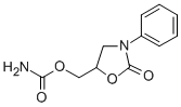 2-Oxo-3-phenyl-5-oxazolidinylmethyl=carbamate Struktur