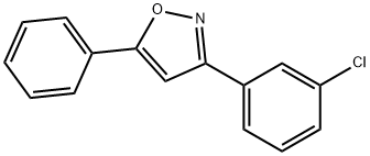 Isoxazole, 3-(3-chlorophenyl)-5-phenyl- Struktur